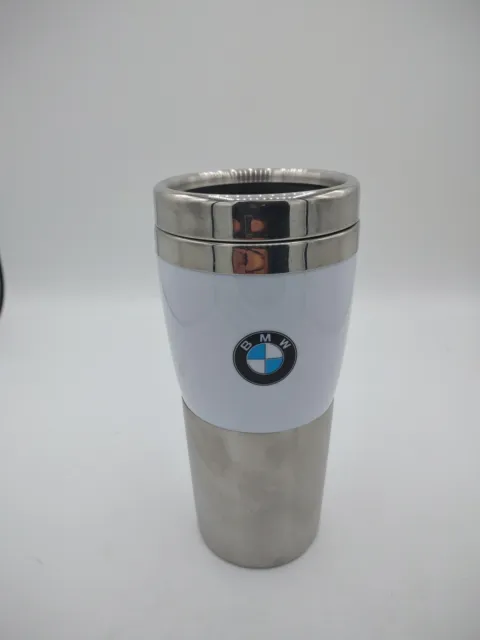 BMW Logo Stainless Steel Tumbler Thermal Coffee Travel Mug with Lid Mybevi 10 oz