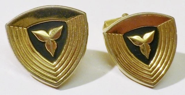 Boutons De Manchette Homme Tibi Vintage - Gravure Relief, Couleur Argent - Modèle 4156 - Occasion