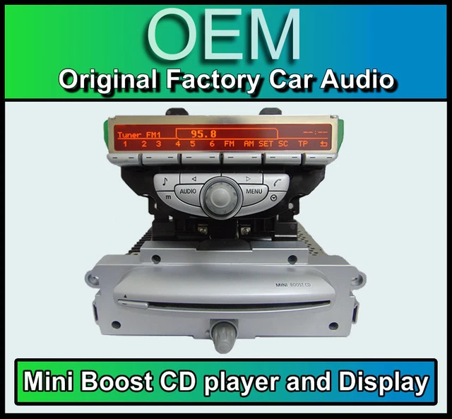 BMW MINI COOPER Boost CD MP3 car stereo radio with display Mini R56