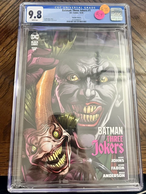 Batman Three Jokers #1 CGC 9.8 Jason Fabok Variant Cover 1st print Joker Fish
