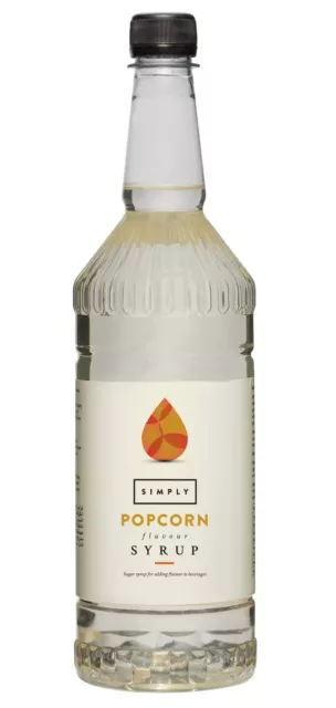 Simply Luxury Natural Flavour Sirup Popcorn 1 L, Kino Aroma,Cocktail, UK, MHD