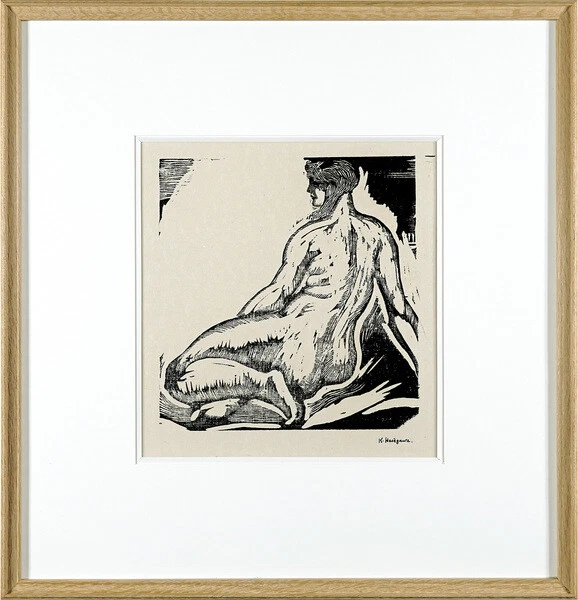 Hasegawa Kiyoshi Woodblock 1924 Femme nue vue de dos