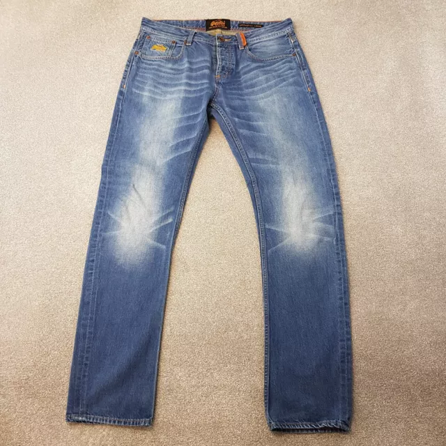 Pantalones de mezclilla para hombre Blue Copperfill de Superdry 32x32 L32