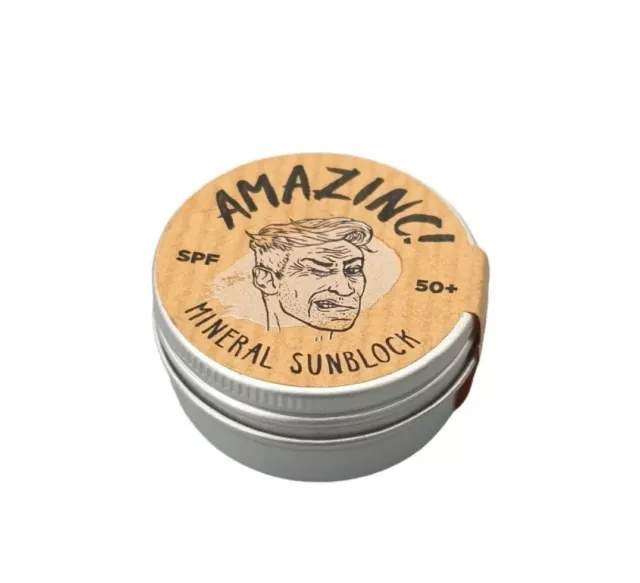 ¡Amazinc!/SPF50 bloqueador solar mineral "marrón beige" 17,5 g/protector solar/protector solar