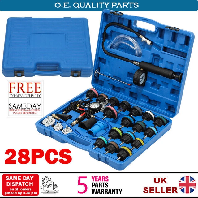 Tester Set Radiator Vacuometro Para Refrigeración 28-Piece Universal Radiator Pressure ...