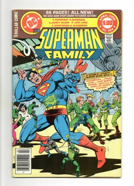 Superman Family Vol 1 No 194 Apr 1979 (VFN+)68 Page Dollar Comic,All New Stories