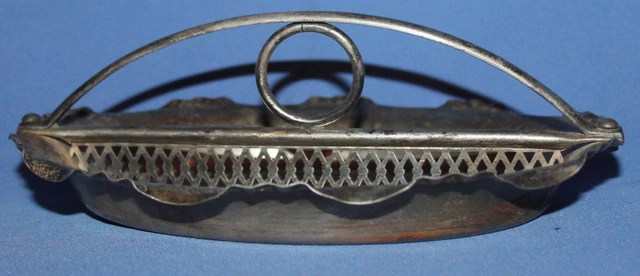 Plateau à Thé Édouardien Antique en Plaqué Argent Gravé, 1900s en vente sur