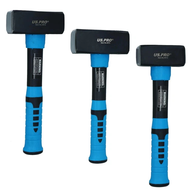 STONING SLEDGE LUMP Hammer with Fibreglass Non Slip Handle 1kg, 1.5kg