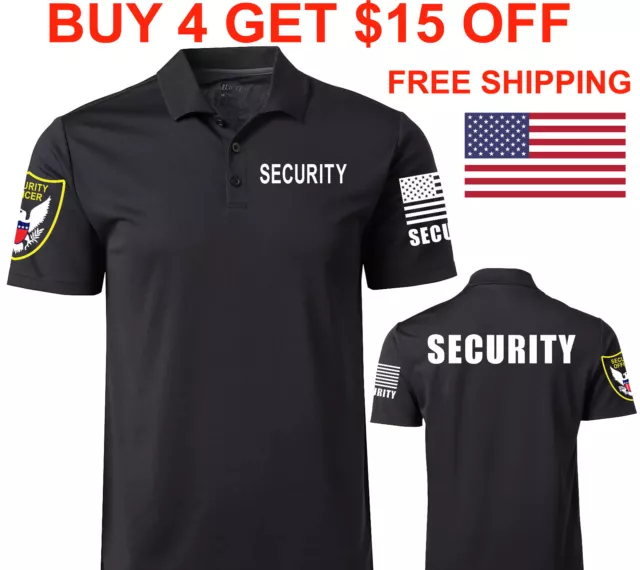 SECURITY POLO SHIRT Event Staff Office security polo T-shirt Uniform ...