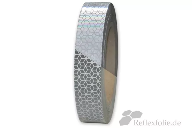 5m x 25mm Orafol VC104 Konturmarkierung Reflexband Reflexfolie RA3 weiß