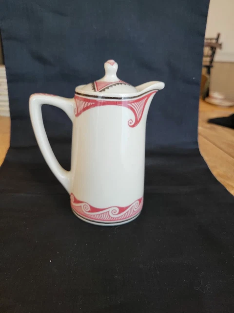Beautiful Santa Fe Railroad Mimbreno China Lidded Pot