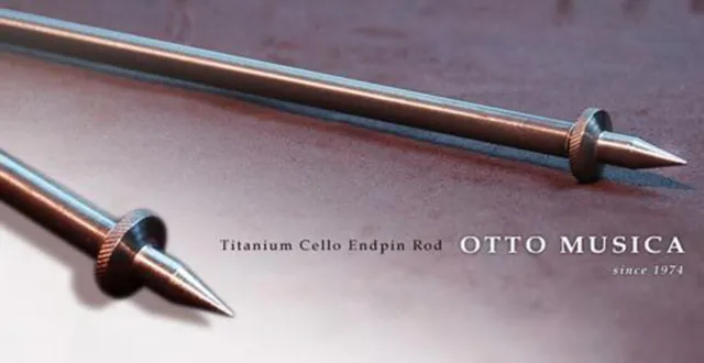 Otto Musica Titanium Cello  Endpin Rod End Pin 10MM Thick 52CM Long