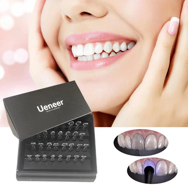 AZDENT Dental Temporary Crowns – Anterior Teeth Cover (22#, 23#, 24#) – Resin, Mint Flavor, Adult/Child