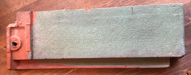 Azulejos de techo plano Ludowici-Celadon, azulejo de terracota verde usado