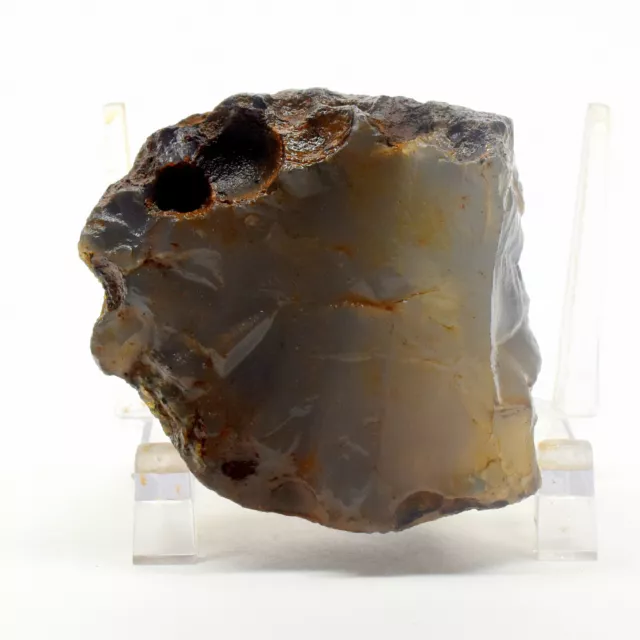 725ct Jaune Bleu Calcédoine Brute Naturel Minéral Agate Cristal Spécimen Afrique