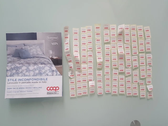 Bollini 132 punti raccolta premi COOP STILE INCONFONDIBILE SOMMA ALLEANZA 3.0