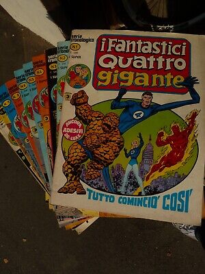 I FANTASTICI QUATTRO GIGANTE SERIE CRONOLOGICA N° 5 NO RESA BUONO/OTTIMO 1978 