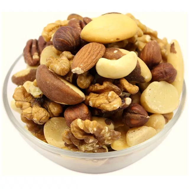 HEALTHY Roasted Unsalted Mixed Nuts - Brazil Macadamia Hazelnuts Cashew Almonds