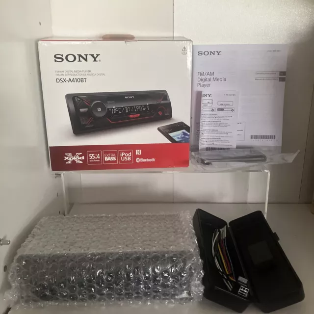 Sony DSX-A410BT Single Din Bluetooth Front USB AUX Digital Media Receiver