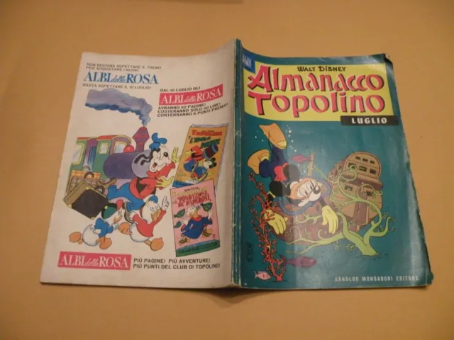 Almanacco Topolino 1963 N.7 Mondadori Disney Orig. M.buono Bollini+Figurine