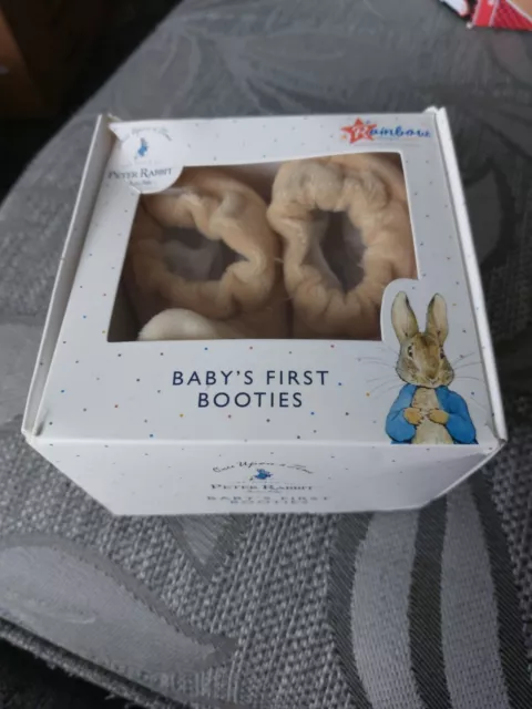 Peter Rabbit Baby's First Booties Beatrix Potter Gift Boxed Baby Slippers