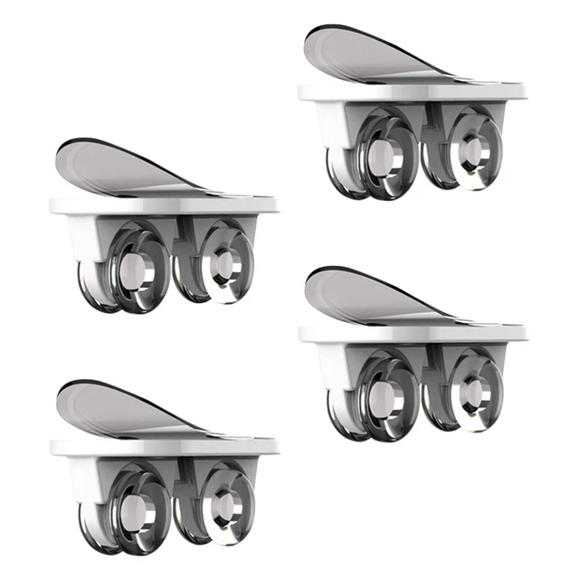 4 pz ruote bidone della spazzatura bianco Abs ruota a senso unico piccole ruote pasta