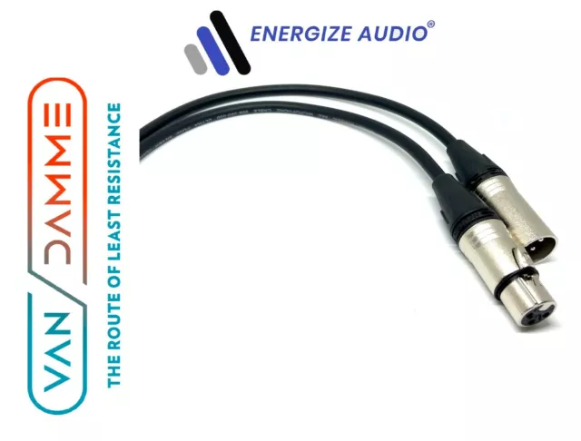 Van Damme Mikrofonkabel. Neutrik XLR auf XLR führt. Balanced Audio Patch UK