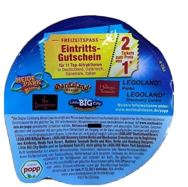 2 für 1 Gutschein Coupon Heide Park Legoland Gardaland Dungeons BigCity bis12/23