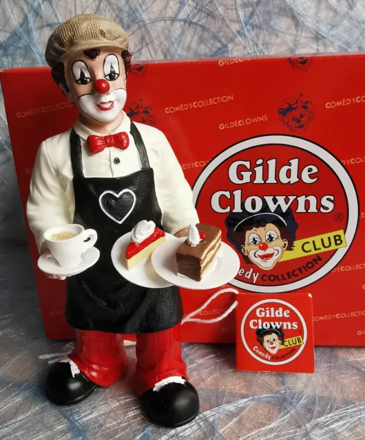 Gilde Clowns "Bitte mit Sahne" Nr. 10275, Mitgliederfigur 2022, TOP! mit OVP