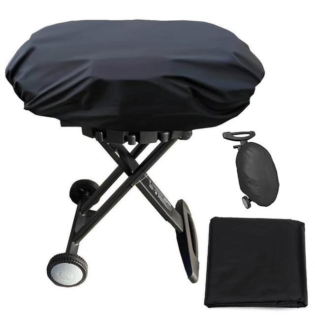 Cubierta de parrilla de almacenamiento sencillo para Weber Q2000 Q200 impermeable y resistente al desgarro