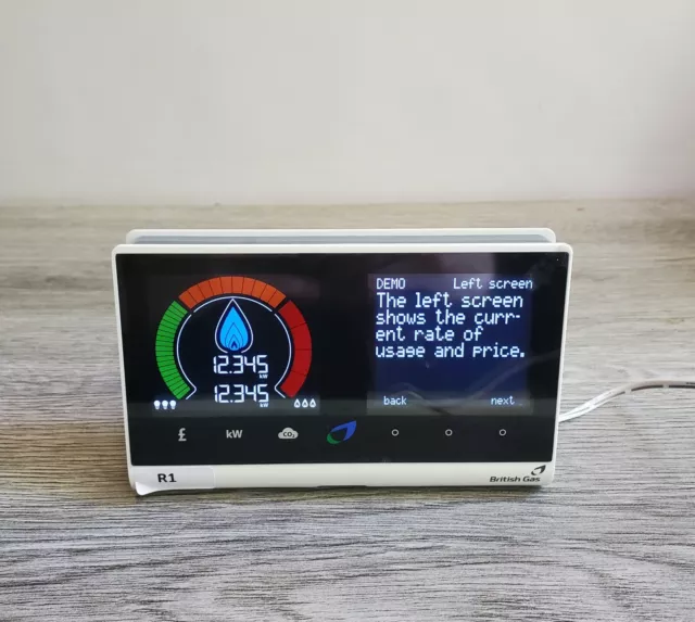 British Gas Geo Smart Dual Fuel Home Energy Monitor Meter IHD In Home Display