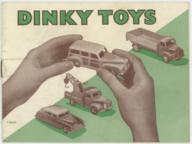 MECCANO England DINKY TOYS Canada 16 page Retail Catalogue early post war 1952