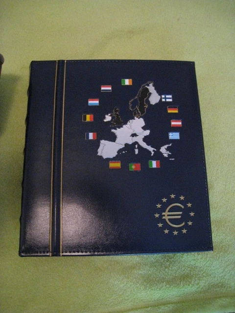 ALBUM LEUCHTTURM pour Séries de Pièces EUROS avec étui carton +11 plaques ocas