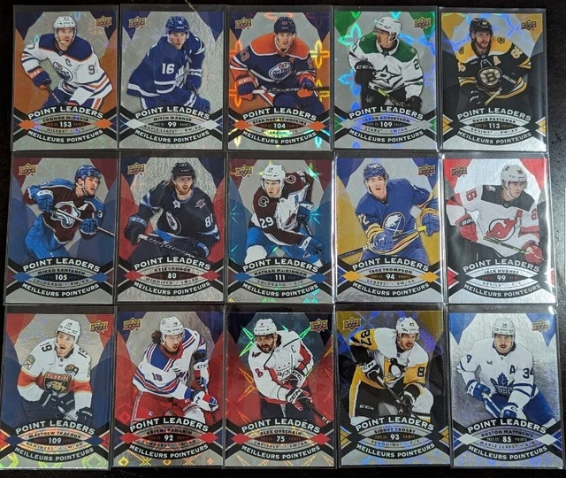 TIM HORTONS 2023 2024 Hockey Cards "Points Leaders" Complete PL1 to PL