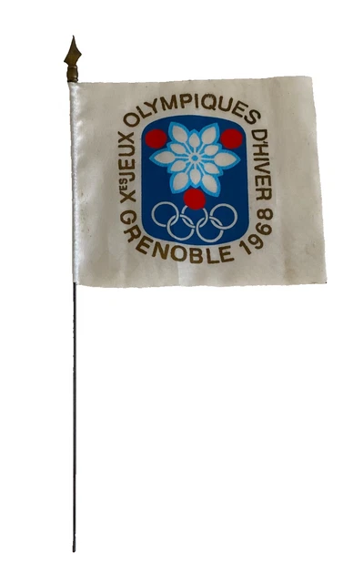 Porte-clés Clochette Métal Doré Jeux Olympiques Grenoble 1968 - Collection Vintage, état Parfait