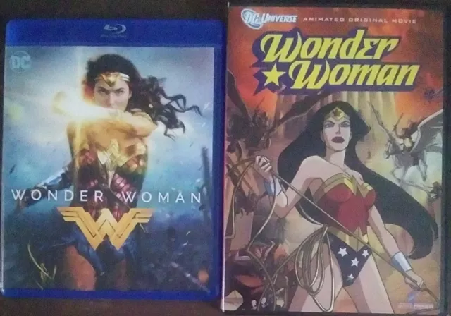 Wonder Woman 2017 Bluray / DC Universe Animated Original Movie DVD VGC