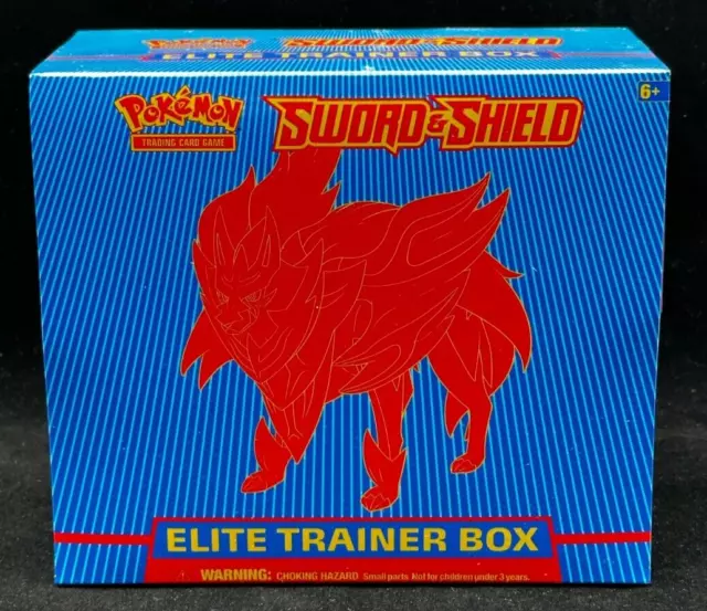 Pokemon TCG Sword & Shield Base Set Zamazenta Elite Trainer Box Sealed New