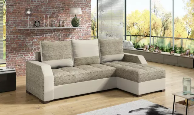 Sofa Eckcouch Aris - mit Schlaffunktion und Bettkasten 250 x 150cm 2