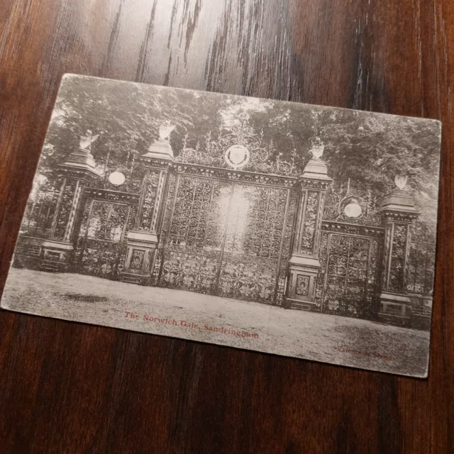 Antique 1903 Postcard The Norwich Gate Sandringham