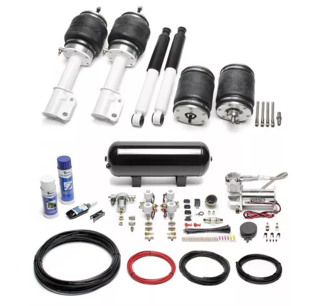 Ta technix Air Suspension + Compressor Kit Black for Vauxhall Corsa A+B Tigra A