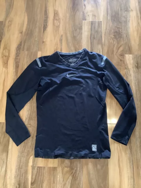 Nike Pro Combat Size Large V Neck Baselayer