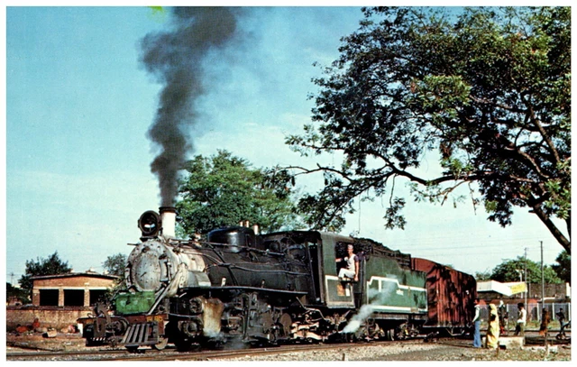 India Train #756 Baldwin Built 2-8-2 Mikado Departs Gwalior in Indian MJ239