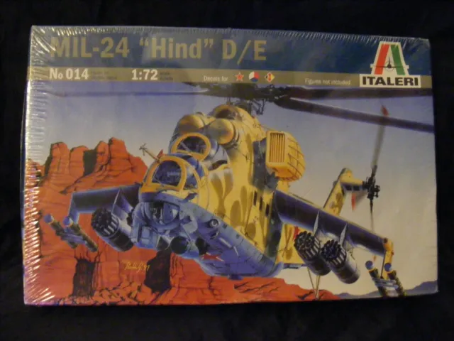 Italeri MIL-24 Hind D/E Helicopter 1/72 Scale Model Kit 014