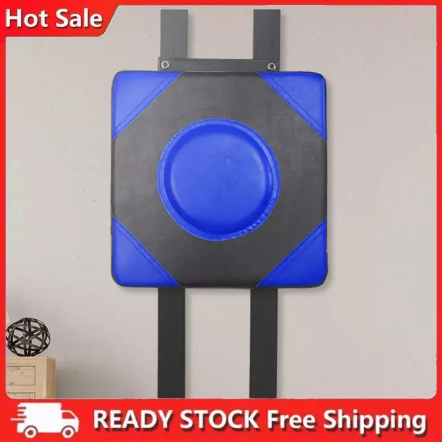 Boxing Mats PU Leather Square Wall Target for Martial Arts Karate (Blue)