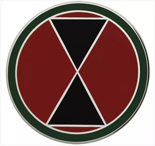 Genuine U.s. Army Combat Service Identification Badge (Csib): 7Th Infantry Divis