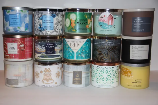 NEW Bath & Body Works 3 Wick Candle 14.5 oz Large - YOU CHOOSE!
