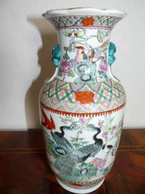 Chine Tres Rare Ancien Vase En Porcelaine Chinese Porcelain China Chinois