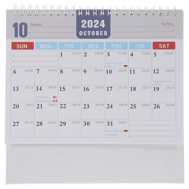 STAND UP DESK calendars Desk 2023 2024 Calendar Small Block Office £