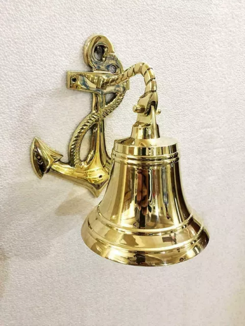 Bell Brass Anchor Ship Nautical Wall Maritime Door Solid Hanging Door