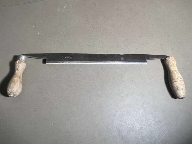 Antique Vintage I Sorby  12" Cast Steel Drawknife Spokeshave Woodworking Tool